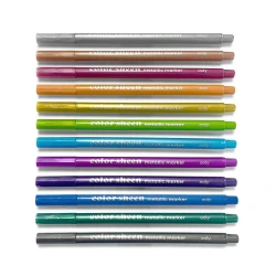 Ooly Color Sheen Keçeli Kalem 12’Li Metalik Renkler 130-111 - 2