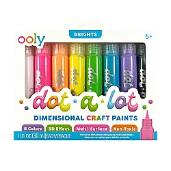 Ooly Dot-A-Lot 8'li Boya Tüpleri - Klasik Renkler 170-007 - Ooly