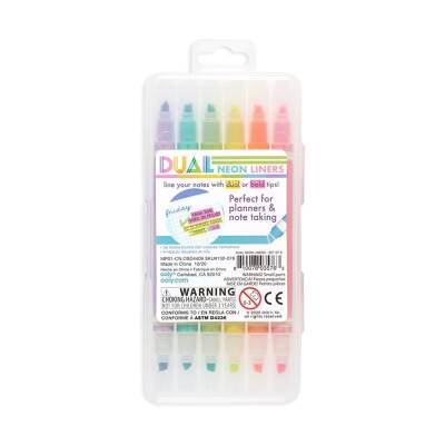 Ooly Dual Çift Uçlu Neon 6’lu Highlighter 130-078 - 2