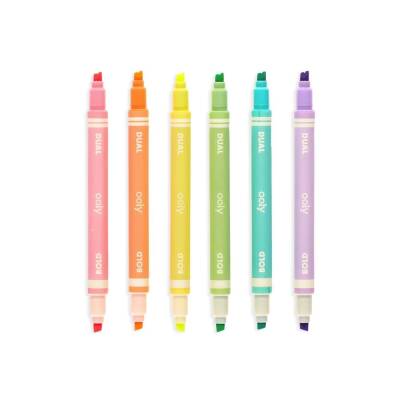 Ooly Dual Çift Uçlu Neon 6’lu Highlighter 130-078 - 3