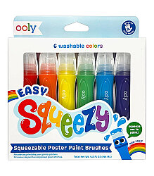 Ooly Easy Squeezy 6'lı Sıkılabilir Fırça Uçlu Boya - Ooly
