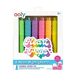 Ooly Heart Pops 6'lı Neon Highlighter 130-126 - 1