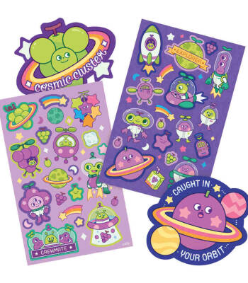 Ooly Kokulu Sticker Seti - Galaxy Grape 120-055 - 2