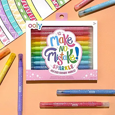 Ooly Make No Mistake Glitter Silinebilir 12’li Keçeli Kalem 130-125 - 6