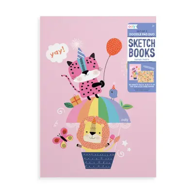 Ooly Pad Duo 2'li Eskiz Defteri - Safari Party 118-210 - 2
