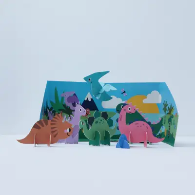 Ooly Pop! Make& Play Açılabilir Oyun Seti - Dino Land 172-013 - 2