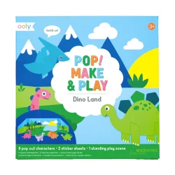 Ooly Pop! Make& Play Açılabilir Oyun Seti - Dino Land 172-013 - 1