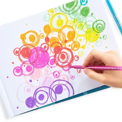 Ooly Rainbow Sparkle Simi 15’Li Keçeli Kalem 130-113 - 4