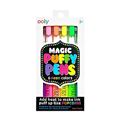 Ooly Magic Puffy Pens Sihirli Kabartma 6'lı Jel Boya Kalemi - Ooly