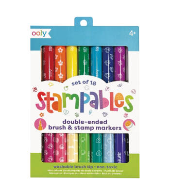 Ooly Stampables Çift Uçlu 18’Li Keçeli Kalem 130-122 - 1