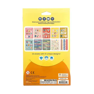 Ooly Stickiville Çıkartma Kitabı - A Whole Lotta Stickers! Alpha Fun 120-216 - 2