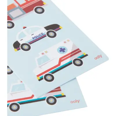 Ooly Stickiville Çıkartmalar - Helping Vehicles 120-093 - 3