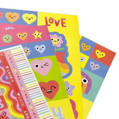 Ooly Stickville Çıkartmalar - Happy Hearts 120-163 - 2