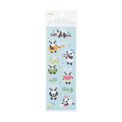 Ooly Stickville Çıkartmalar - Playful Pandas 120-088 - 1