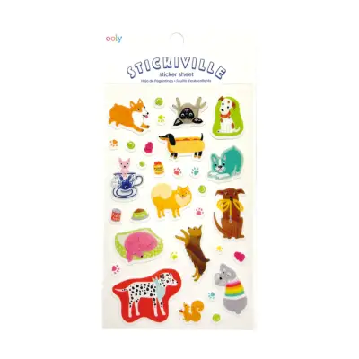 Ooly Stickville Çıkartmalar - Quirky Dogs 120-151 - 1