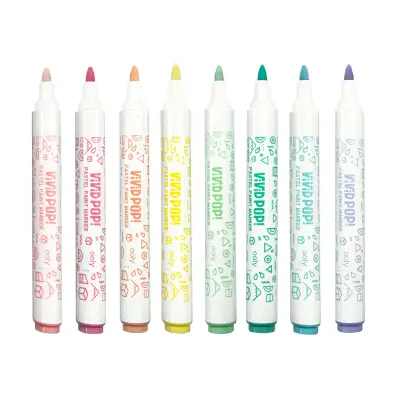 Ooly Vivid Pop Su Bazlı 8’Li Keçeli Kalem - Pastel 130-118 - 5