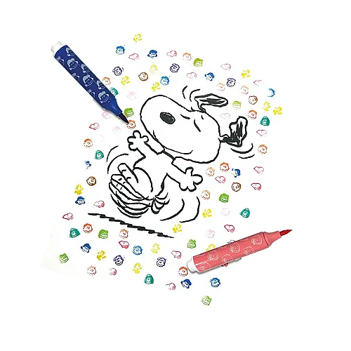 Ooly x Peanuts 12'li Çift Uçlu Fırça & Damga Keçeli Kalem - 4