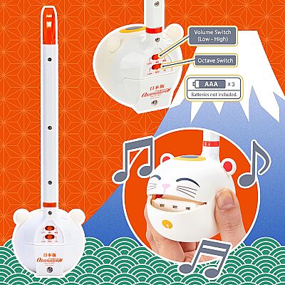 Otamatone English Lucky Cat - Orijinal Japon Tasarımı Elektronik Müzik Oyuncağı - 3