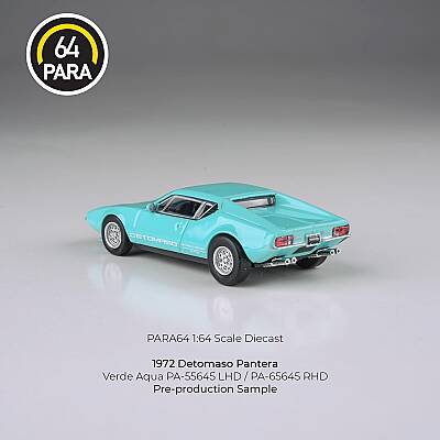 Para64 De Tomaso Pantera 1972 Verde Aqua lights down PA-55645 - 3