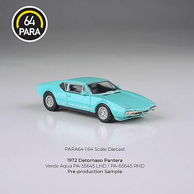Para64 De Tomaso Pantera 1972 Verde Aqua lights down PA-55645 - 2