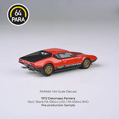 Para64 DeTomaso 1972 Pantera Red Black Lights Down Lhd PA-55644 - 3