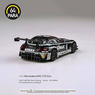 Para64 Mercedes AMG GT3 Evo 2021 Gulf 12hr Ram Racing Sonax Livery PA-55360 - 2