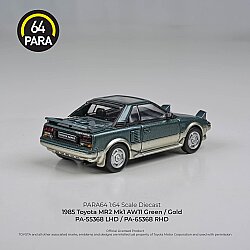 Para64 Toyota 1985 MR2 MK1 Green/gold PA-55368 - 3