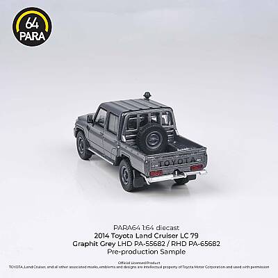 Para64 Toyota 2014 Land Cruiser Double Cab Pickup LC79 graphite Grey Rhd PA-65682 - 3