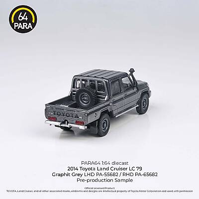 Para64 Toyota 2014 Land Cruiser Double Cab Pickup LC79 graphite Grey Rhd PA-65682 - 4