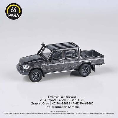 Para64 Toyota 2014 Land Cruiser Double Cab Pickup LC79 graphite Grey Rhd PA-65682 - 1