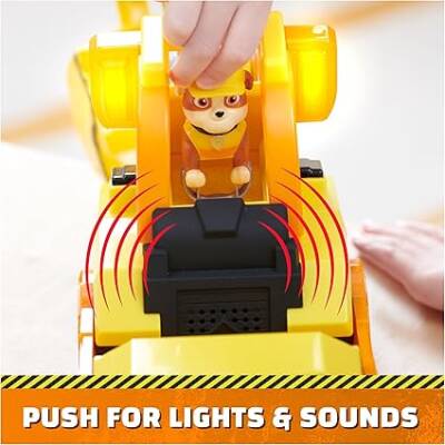 Paw Patrol Rubble and Crew Bark Yard Deluxe Buldozer İnşaat Kamyonu - 8
