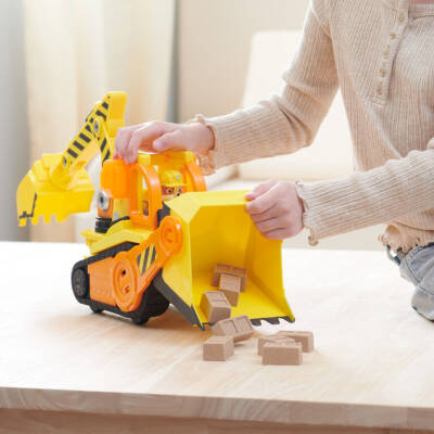 Paw Patrol Rubble and Crew Bark Yard Deluxe Buldozer İnşaat Kamyonu - 5