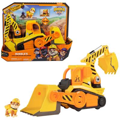 Paw Patrol Rubble and Crew Bark Yard Deluxe Buldozer İnşaat Kamyonu - 1