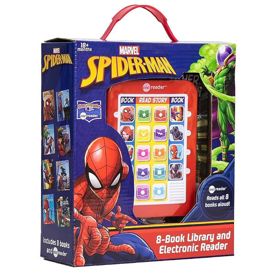 Pi Kids Marvel Spider-Man: Me Reader 8-Book Library And Electronic Reader Sound Book Set