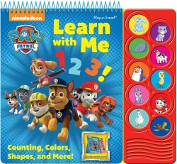 Pi Kids Nickelodeon Paw Patrol: Learn With Me 123! Counting, Colors, Shapes, And More! Sound Book - Pi Kids