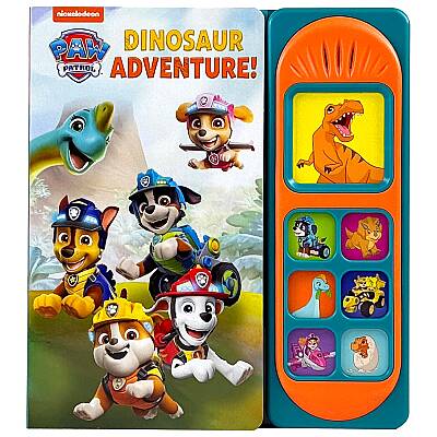 Pi Kids Nickelodeon Paw Patrol Chase, Skye, Marshall, and More! - Dinosaur Adventure! 7- Button Sound Book - 1