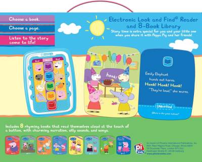 Pi Kids Peppa Pig - Electronic Me Reader Jr and 8 Look and Find Sound Book Library - 2