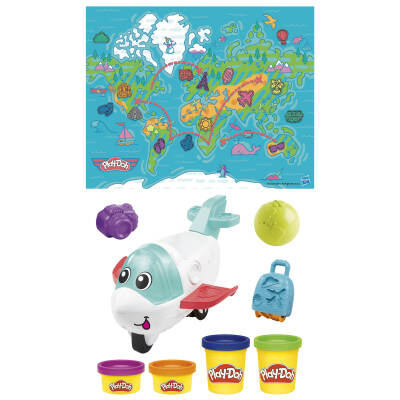 Play-Doh Eğlenceli Uçak Başlangıç Seti Has-F8804 - 5