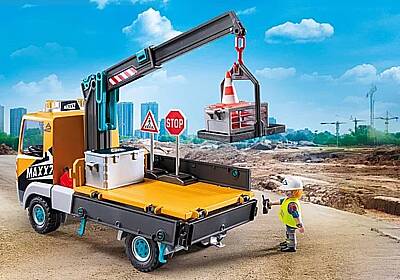 Playmobil Construction Truck With Crane 71750 - 4