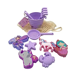Playnjoy Silikon Lila Plaj Oyuncak Seti - 10 Parça - 2