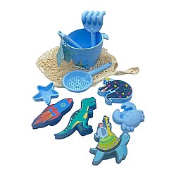 Playnjoy Silikon Mavi Plaj Oyuncak Seti - 10 Parça - 2