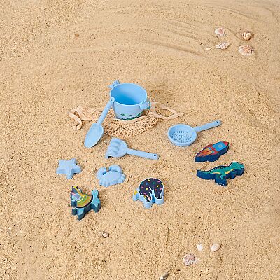 Playnjoy Silikon Mavi Plaj Oyuncak Seti - 10 Parça - 3