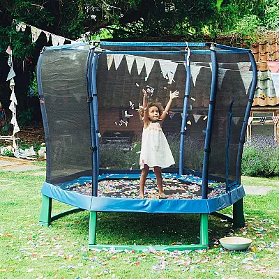 Plum File Korumalı Trambolin - 7 ft - Mavi - 2