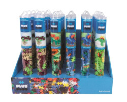 Plus-Plus Dinosaur Tubes 100 Pcs. 24'lü Display Pp-7236 - Plus & Plus
