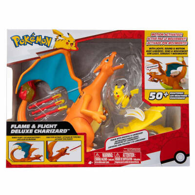 Pokemon Sesli & Işıklı Elektronik Charizard & Pikachu Figür Set POK/PKW2731 - 1