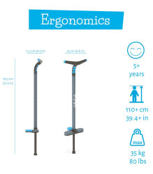 Chillafish Poogi Pogo Stick Zıplama Çubuğu Mavi - Cppg01Blu - 3