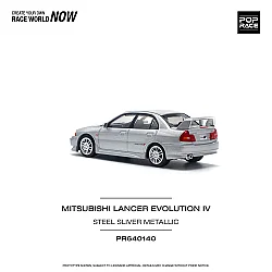 Pop Race Pr640140 Mitsubishi Lancer Evolution Iv Steel Silver Metallic - 2