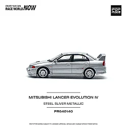 Pop Race Pr640140 Mitsubishi Lancer Evolution Iv Steel Silver Metallic - 3