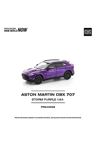 Pop Race Aston Martın Dbx 707 - Storm Purpleaston Pr640268 - 1