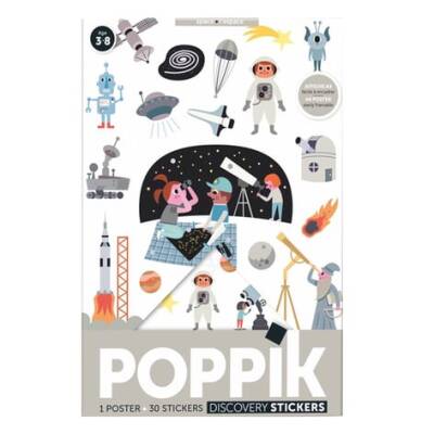 Poppik Mini Sticker Poster Space Mın014 - 2